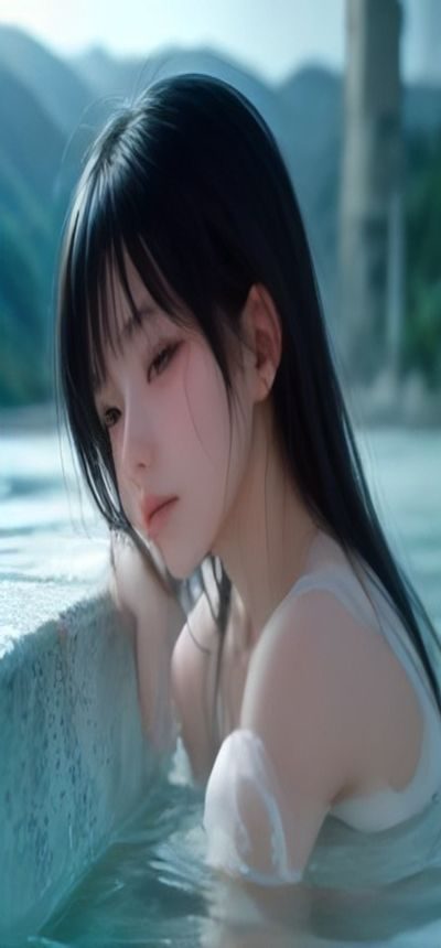 烟雨江湖App主界面：水墨山水的门派总览，左下角任务卷轴发出微光，远处有塔楼轮廓