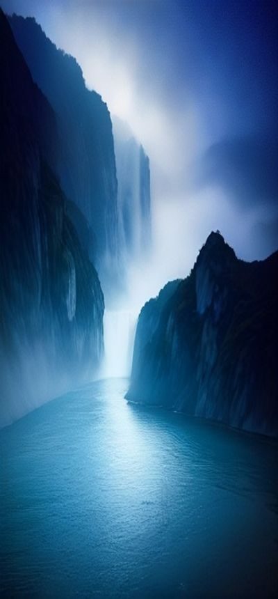 烟雨江湖App主界面:水墨山水的门派总览,左下角任务卷轴发出微光,远处有塔楼轮廓